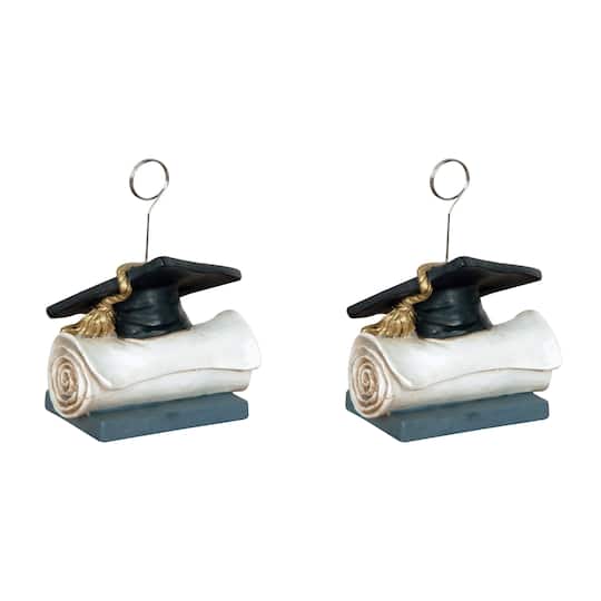 Beistle 6oz. Grad Cap Photo & Balloon Holders, 2ct.